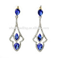 hollow out blue diamond vogue jewelry big top earrings